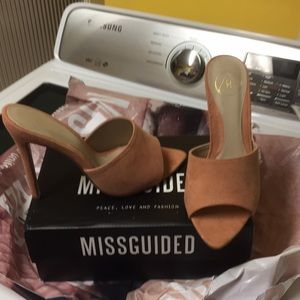 Missguided Nude Mule Sandal